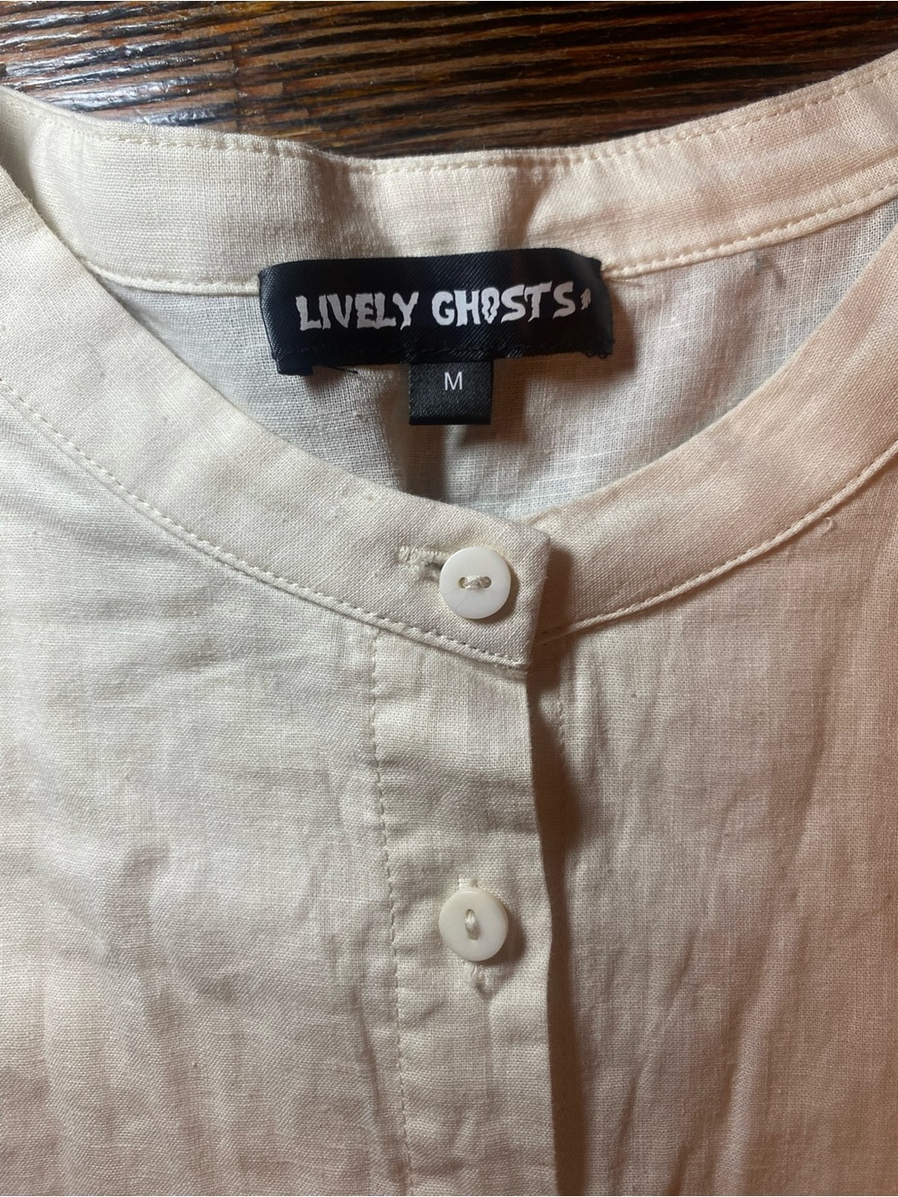 EUC Lively Ghosts Ritual Coven(?) Long Sleeve Victorian Style Button Front Dress - Picture 8 of 13